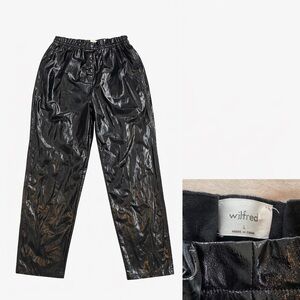 🪩Wilfred Glossy Black Trousers